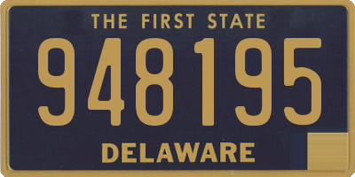 DE license plate 948195