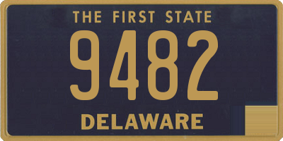 DE license plate 9482