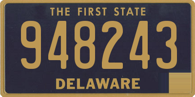 DE license plate 948243