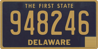 DE license plate 948246