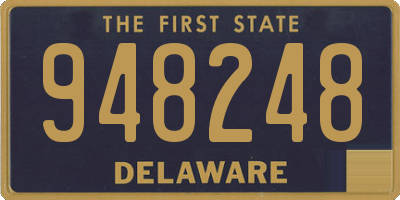 DE license plate 948248