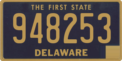 DE license plate 948253