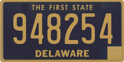 DE license plate 948254