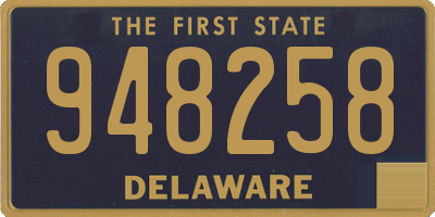 DE license plate 948258