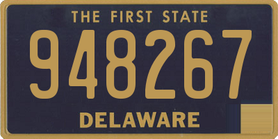 DE license plate 948267