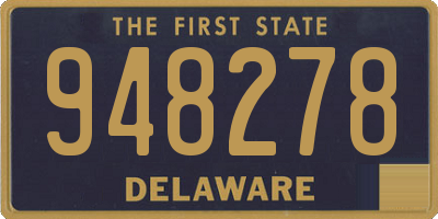 DE license plate 948278
