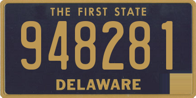 DE license plate 948281