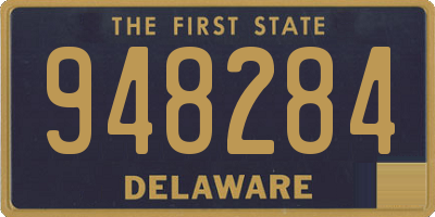 DE license plate 948284