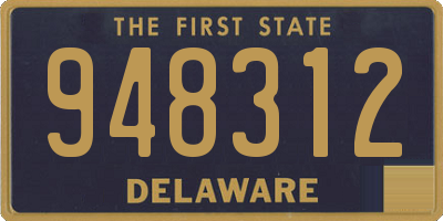 DE license plate 948312