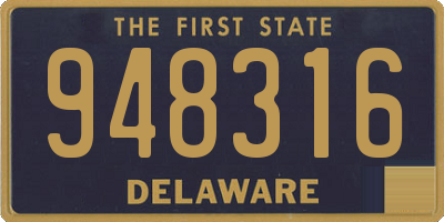DE license plate 948316