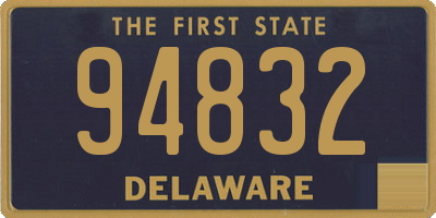 DE license plate 94832