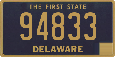 DE license plate 94833