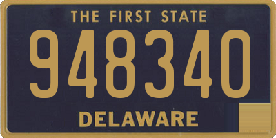DE license plate 948340