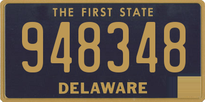 DE license plate 948348