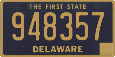 DE license plate 948357