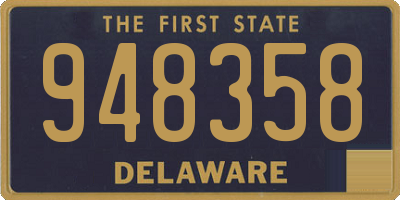 DE license plate 948358