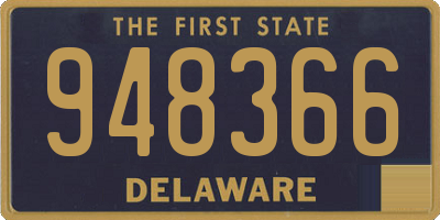 DE license plate 948366