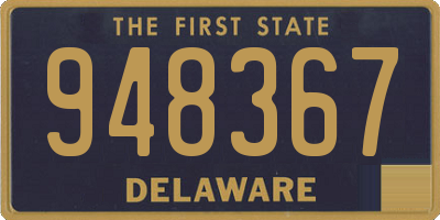 DE license plate 948367
