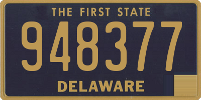 DE license plate 948377