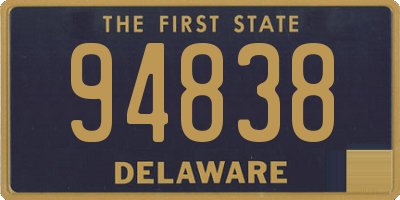 DE license plate 94838