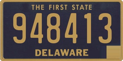 DE license plate 948413