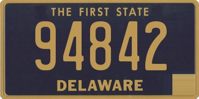 DE license plate 94842