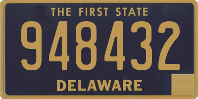 DE license plate 948432