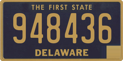 DE license plate 948436