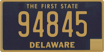 DE license plate 94845