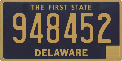 DE license plate 948452