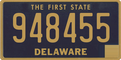 DE license plate 948455