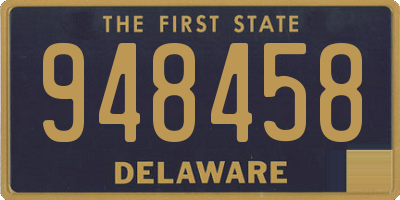 DE license plate 948458