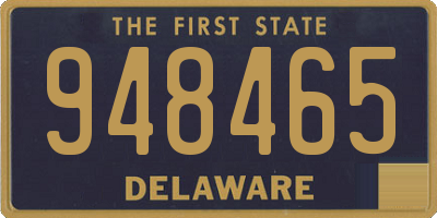 DE license plate 948465