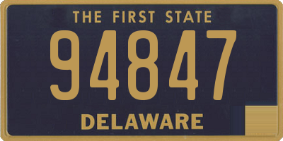 DE license plate 94847