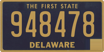 DE license plate 948478