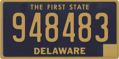 DE license plate 948483