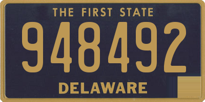 DE license plate 948492