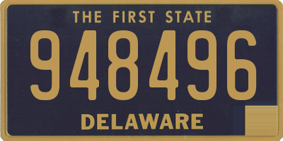DE license plate 948496