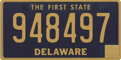 DE license plate 948497