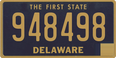 DE license plate 948498