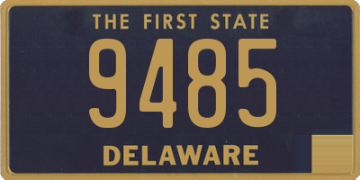 DE license plate 9485