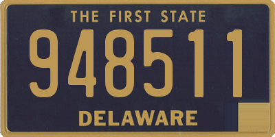DE license plate 948511