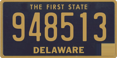 DE license plate 948513