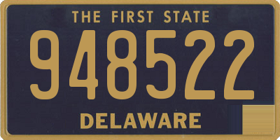 DE license plate 948522
