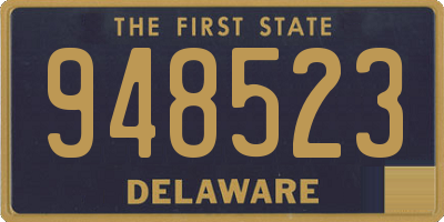 DE license plate 948523