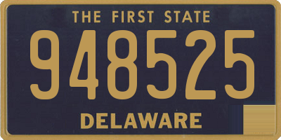 DE license plate 948525