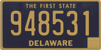DE license plate 948531