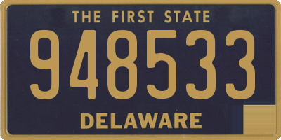 DE license plate 948533