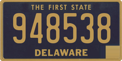 DE license plate 948538