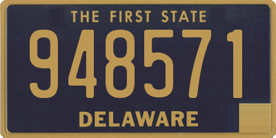 DE license plate 948571